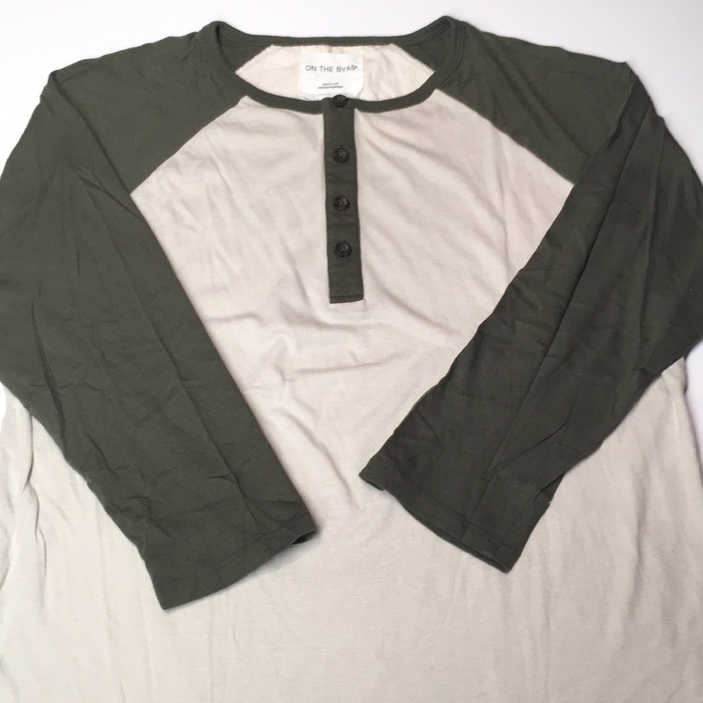 NWOT - On The Byas Baseball Scallop Tee